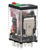 SCHNEIDER 792XDXM4L-120A RELAY 120VAC 4PDT "ICECUBE" 14 PIN, 6A@277VAC, 8A@120VAC/30VDC, WITH TEST BUTTON & LED, CUL/CSA
