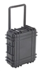 UK 822WBLK 822 TRANSIT CASE BLACK WITH WHEELS AND FOAM      (ID: 21.8" X 17.8" X 8.2")