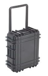 UK 822WBLK 822 TRANSIT CASE BLACK WITH WHEELS AND FOAM      (ID: 21.8" X 17.8" X 8.2") *SPECIAL ORDER*