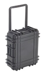 UK 822WNFBLK 822 TRANSIT CASE BLACK WITH WHEELS NO FOAM     (ID: 21.8" X 17.8" X 8.2") *SPECIAL ORDER*