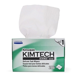 MG CHEMICALS 830-34155 KIMTECH KIMWIPES 4.4" X 8.4" 1-PLY   DELICATE TASK WIPERS (286 PACK), POP-UP BOX