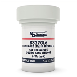 MG CHEMICALS 8327GL6-25ML NON-SILICONE LIQUID THERMAL GEL,  6 W/M.K 25ML 54G JAR