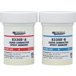 MG CHEMICALS 8330D-160G SILVER CONDUCTIVE EPOXY ADHESIVE,   2 JAR KIT *SPECIAL ORDER*