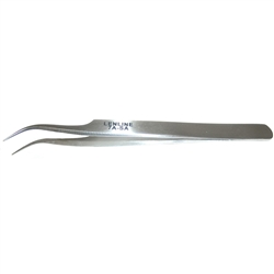 MODE 84-142-1 CURVED FINE POINT TIP TWEEZERS 120MM,         STAINLESS STEEL, NON-MAGNETIC FINE TIP