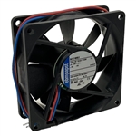 EBM-PAPST 8412NMLE 12VDC BALL BEARING FAN 80MM X 80MM X 25MM 26.5CFM 21DB 0.62W 0.05A 2050RPM 2 WIRE