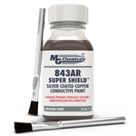 MG CHEMICALS 843AR-55ML SUPER SHIELD SILVER-COATED COPPER   CONDUCTIVE PAINT, 55ML JAR