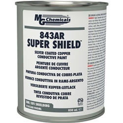 MG CHEMICALS 843AR-900ML SUPER SHIELD SILVER-COATED COPPER  CONDUCTIVE PAINT *SPECIAL ORDER*