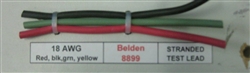 BELDEN 18AWG BLACK TEST LEAD WIRE, RUBBER INSULATION 8899BLK (152M = FULL ROLL)