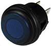 PICO 9416-1-11 PUSH ON / PUSH OFF BLUE BUTTON SWITCH SPST   ON-OFF, 16A @ 12V, 3/4" MOUNTING HOLE **RATED FOR 12V ONLY**