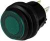 PICO 9416-3-11 PUSH ON / PUSH OFF GREEN BUTTON SWITCH SPST  ON-OFF, 16A @ 12V, 3/4" MOUNTING HOLE **RATED FOR 12V ONLY**