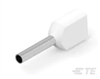 AMP TE 966144-1 WHITE DUAL WIRE FERRULE, 2 X 0.50MM         (2 X 20AWG) 100/PACK