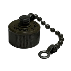 AMPHENOL 97-60-10 RECEPTACLE CAP (INSIDE THREAD) & CHAIN    10S/10SL,  FOR MS3100, MS3101, MS3102 HOUSING