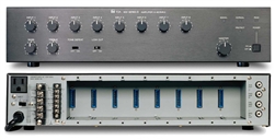 TOA A-903MK2 UL 30W EIGHT CHANNEL MODULAR MIXER / AMPLIFIER (REQUIRES MODULES)