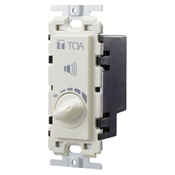 TOA AT-603AP 60W FLUSH-MOUNTED WALL ATTENUATOR, VOLUME      CONTROL