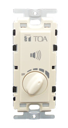 TOA AT-303AP 30W FLUSH-MOUNTED WALL ATTENUATOR, VOLUME      CONTROL