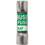 BUSS BAF-15 FUSE 15 AMP 250VAC FAST BLOW FIBER-TUBE         (13/32" X 1-1/2") 15A 15AMP