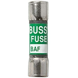 BUSS BAF-15 FUSE 15 AMP 250VAC FAST BLOW FIBER-TUBE         (13/32" X 1-1/2") 15A 15AMP