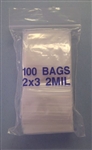 POLY BAG SELF SEALING W/WINDOW 2"X3" (100/PK) BAG2X3