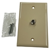 PROVO WCP-1 COAXIAL WALLPLATE WITH F81 JACK, BEIGE/IVORY    *FINAL SALE - NO LONGER STOCKED*