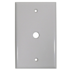 MODE 16-171W-0 BLANK CATV F81 WALL PLATE, WHITE