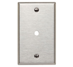 LEVITON 84013 STAINLESS PLATE WITH HOLE