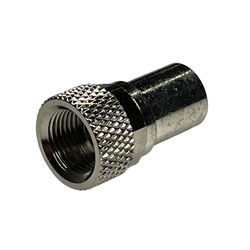ABM F6IS/K F-TYPE CRIMP CONNECTOR FOR RG6 WITH KNURLED NUT  (F56)