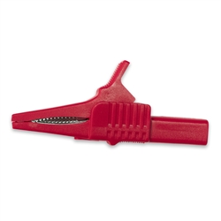 MUELLER BU-65-2 FULLY INSULATED ALLIGATOR CLIP, UL LISTED,  30AMP, RED