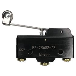 HONEYWELL BZ-2RW82-A2 PREMIUM LARGE BASIC LIMIT SWITCH WITH ROLLER LEVER, SPDT 15A/125VAC 0.5A/125VDC, MICRO SWITCH