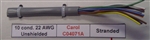 GENERAL CABLE CAROL 22AWG 10 CONDUCTOR STRANDED UNSHIELDED  GRAY PVC CMG 300V 80C C4071A (305M = FULL ROLL)