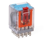 RELECO C4-A40X/DC24V RELAY 24VDC 4PDT 14 PIN,               10A@250VAC/30VDC WITH LED INDICATOR