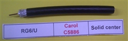 GENERAL CABLE C5886 RG6/U 75 OHM 18AWG SOLID FOIL/BRAID     SHIELD CMR FT4 WIRE CAROL (305M = FULL ROLL)