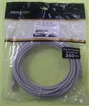 SIGNAMAX C5E-114GY-25FB CAT5E GRAY PATCH CORD WITH SNAG-PROOF BOOT, 25' LENGTH