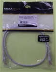 SIGNAMAX C5E-114GY-3FB CAT5E GRAY PATCH CORD WITH SNAG-PROOF BOOT, 3' LENGTH