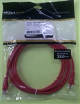 SIGNAMAX C5E-114RD-7FB CAT5E RED PATCH CORD WITH SNAG-PROOF BOOT, 7' LENGTH