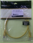 SIGNAMAX C5E-114YE-3FB CAT5E YELLOW PATCH CORD WITH         SNAG-PROOF BOOT, 3' LENGTH