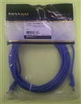 SIGNAMAX C6-115BU-14FB CAT6 BLUE PATCH CORD WITH SNAG-PROOF BOOT, 14' LENGTH