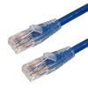 CAT6CB-01BL RJ45 CAT6 PATCH CABLE 550MHZ, CLEAR MOLDED BOOT, BLUE 1FT