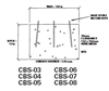 DELHI CONCRETE BASE STUBS FOR DMX-08 CBS8                   FOR TOWERS MANUFACTURED AFTER 2007