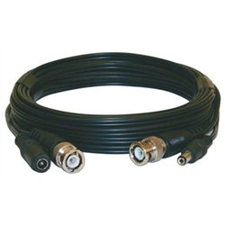 CIRCUIT TEST CCD-BNC25 SECURITY CAMERA EXTENSION CABLE,     BNC PLUG TO PLUG & 2.1MM PLUGS, 25FT BLACK