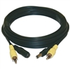 CIRCUIT TEST CCD-EXT25 CCD VIDEO CAMERA EXTENSION CABLE,    RCA & 2.1MM PLUGS, 25FT BLACK