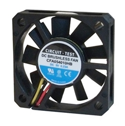 CIRCUIT TEST CFA054010HB 5VDC BALL BEARING FAN 40MM X 40MM X 10MM 7.7CFM 29DB 1.15W 0.23A 6500RPM 3 WIRE