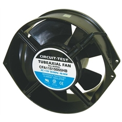 CIRCUIT TEST CFA11515055HB 115VAC BALL BEARING FAN          150MM X 150MM X 55MM 230CFM 53DB 3400RPM