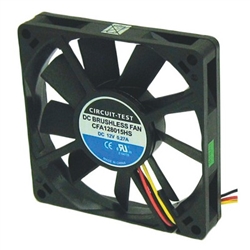 CIRCUIT TEST CFA128015HS 12VDC SLEEVE BEARING 3-WIRE FAN    80MM X 80MM X 15MM 39CFM 35DB 3000RPM