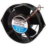 CIRCUIT TEST CFA23015055HB 230VAC BALL BEARING FAN 150MM X 150MM X 55MM 190/230CFM 50/53DB 2850/3400RPM, WIRE LEADS