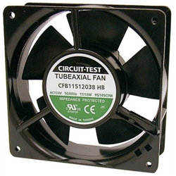 CIRCUIT TEST CFB11512038HB 115VAC BALL BEARING FAN          120MM X 120MM X 38MM 105CFM 46DB 3100RPM