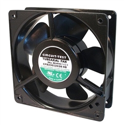 CIRCUIT TEST CFB23012038HB 230VAC BALL BEARING FAN 120MM    X 120MM X 38MM 105CFM 46DB 17W 0.10A 3100RPM 1/8" TERMINALS