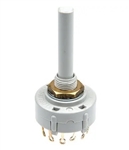 LORLIN CK1024 ROTARY SWITCH 1 POLE 12 POSITION NON-SHORTING, 150MA @ 250VAC/DC, 1A @ 24VDC, SOLDER TERMINALS