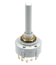 LORLIN CK1024 ROTARY SWITCH 1 POLE 12 POSITION NON-SHORTING, 150MA @ 250VAC/DC, 1A @ 24VDC, SOLDER TERMINALS