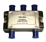 PHILMORE CS204 4 WAY HIGH "Q" SATELLITE SPLITTER 5-2050MHZ