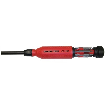 CIRCUIT TEST CT-1100 15-IN-1 MULTI-BIT SECURITY SCREWDRIVER TAMPERPROOF VERSION #1: SECURITY STAR, SECURITY HEX, BI PIN